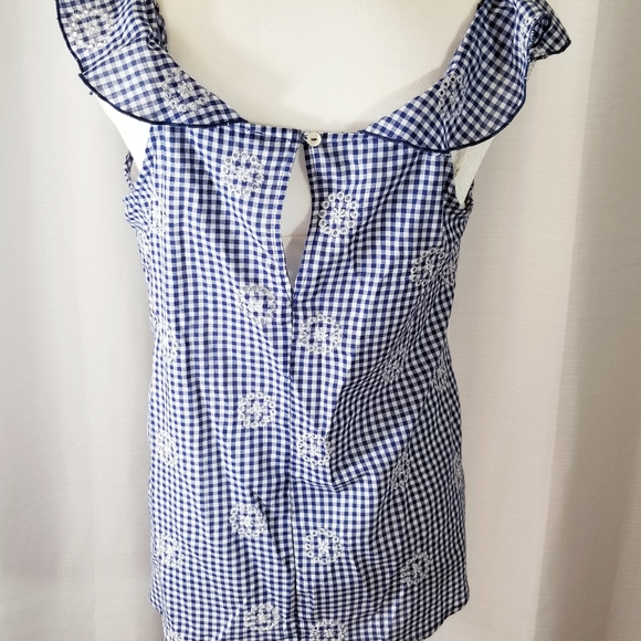 Gypsies & Moondust gingham pattern top. Size M - Picture 2 of 8